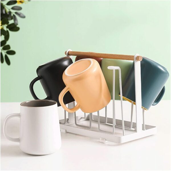 Coffee Tea Cup Large-capacity Personalized Contrast Color Coffee Cup Living Room Tea Cup Set Ceramic 500ml